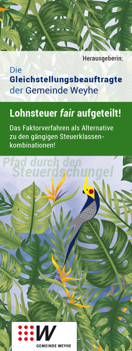 Flyer: Gleichstellungsbeauftragte Gemeinde Weyhe